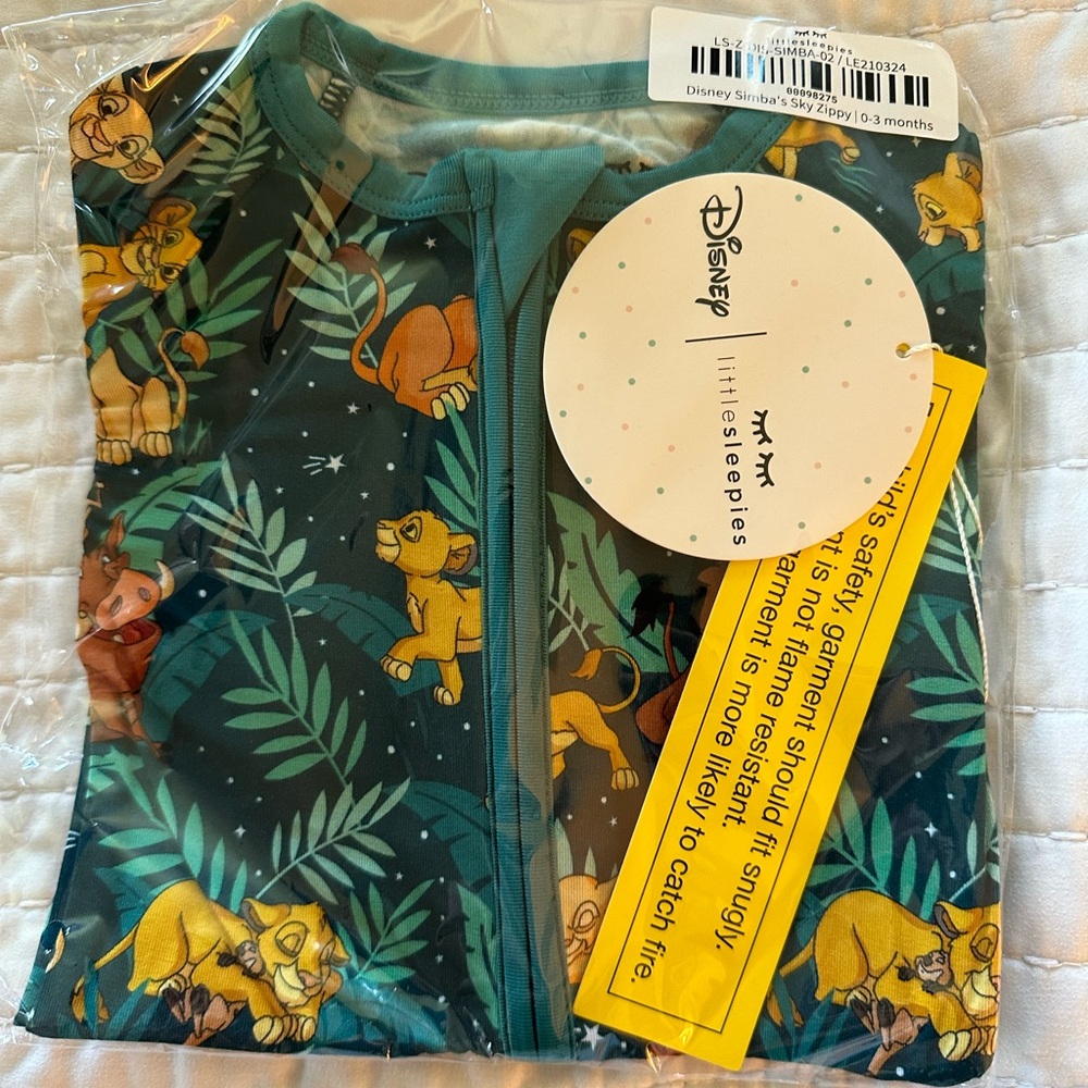 Little Sleepies Disney Simba Sky Zippy